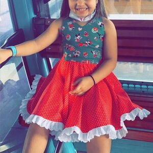 Custom Disney dress with bloomers size 8